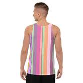 Close-up of Coastal Horizon tank top fabric detail